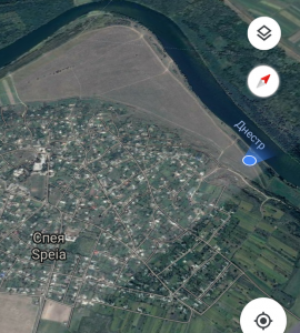 Берег Днестра в Спее. Карта 1.