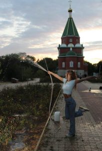 Тираспольская фото-модель Саманта на закате