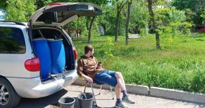 Игорь Голдабин - волонтер ЭкоПМР