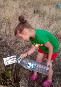 Волонтер ПМР на акции Полей меня - Дана