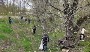 Волонтеры ГСИН на уборке берега Днестра - апрель 2026