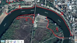 Карта мусора на берегу берега Днестра - Тирасполь